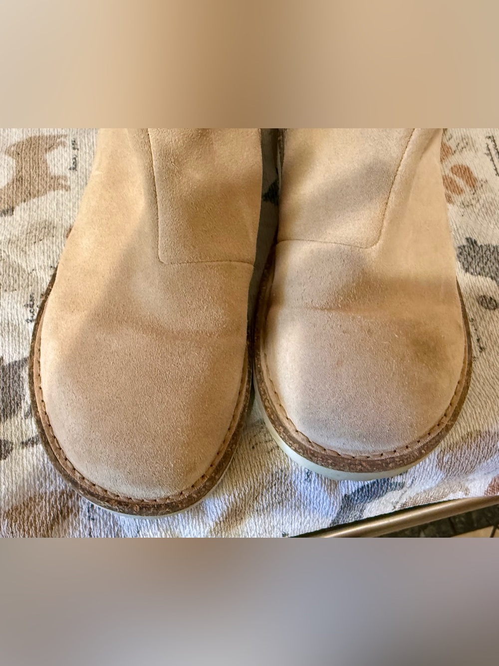 Birkenstock Beige Suede Boots